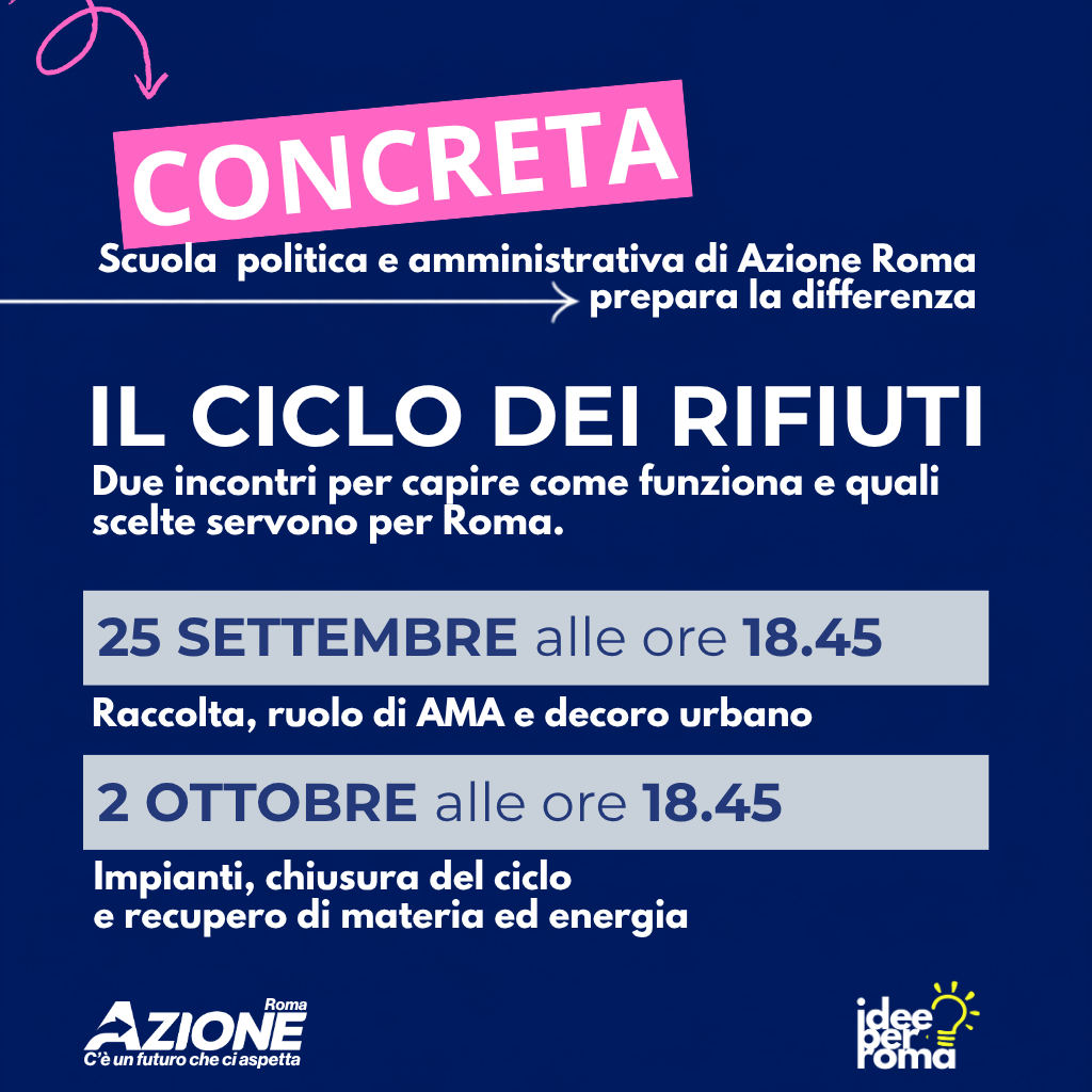 Concreta, la scuola politica e amministrativa di Azione Roma