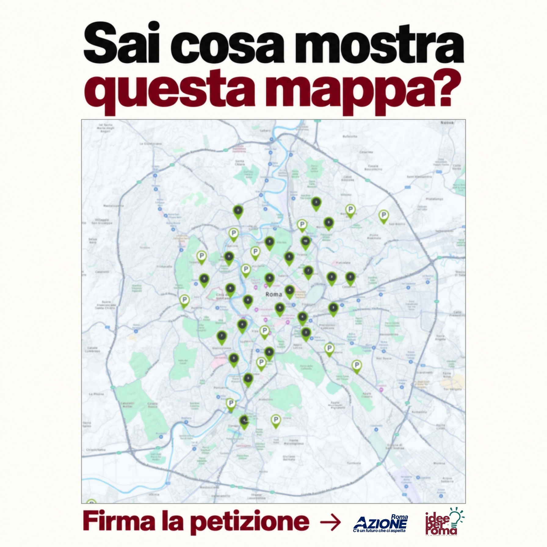 Car Sharing Roma, la mappa che mostra il divario tra centro e periferie