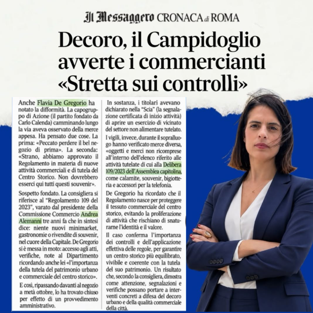 Controlli sui negozi di souvenir: risultati concreti grazie all’impegno di Azione