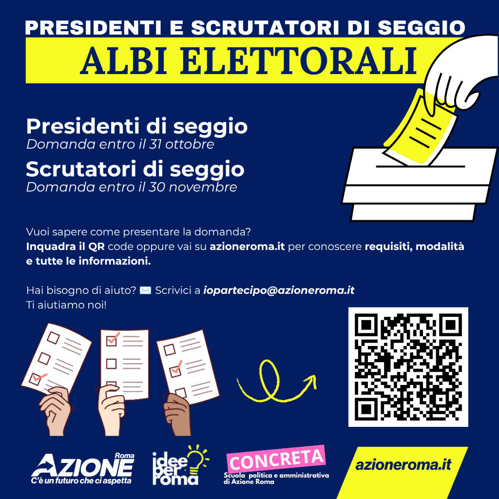 Io partecipo. Presidenti e scrutatori di seggio, aperte le iscrizioni agli Albi